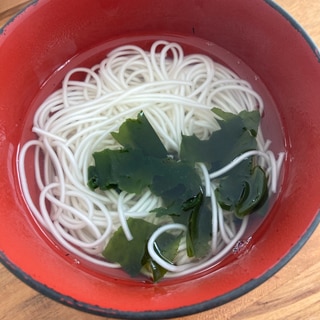 そうめんのお吸い物